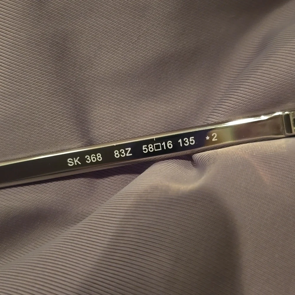 Swarovski Pastel Gradient round metal Sunglasses brand new in case